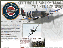 Tablet Screenshot of kentspitfire.co.uk